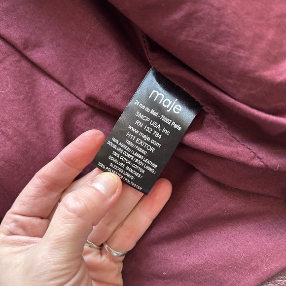 Perfecto made in lambskin Maje - Picture 7 of 9